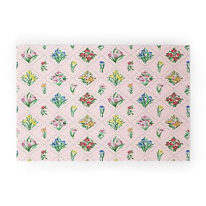 Evanjelina & Co Japanese Collection Pink 30" x 20" Welcome Mat - Society6 - 1 of 3