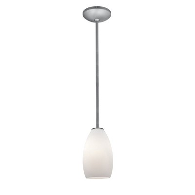 Access Lighting Champagne 1 - Light Pendant in  Brushed Steel