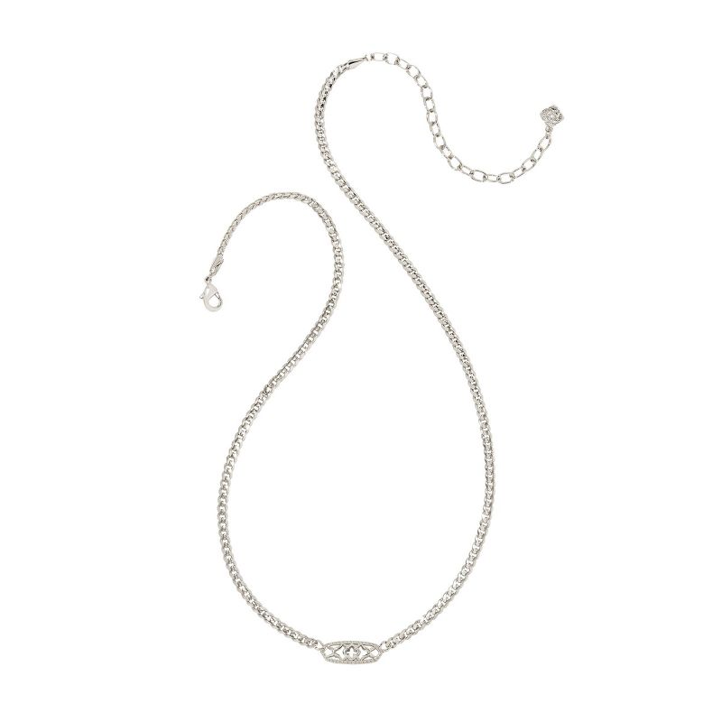 Kendra Scott Emma Filigree Curb Chain Pendant Necklace, 2 of 3
