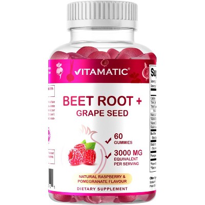 Beet Root 3000mg Equivalent Per Serving - 60 Gummies