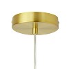River of Goods 7.25" Nellie Retro Globe Shade Pendant Light Smoke : UL Listed, Adjustable Height, Metal Body - 4 of 4