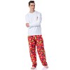 Mens' Super Mario Yoshi Christmas Present Tossed Print Sleep Pajama Pants - 2 of 4