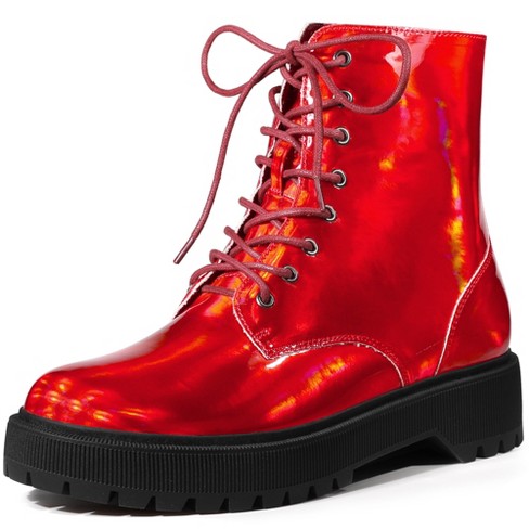 Colorful combat outlet boots