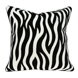 Parkland Collection,Simba Black And White Zebra Throw Pillow - 1 of 4