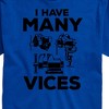 Men's - Instant Message - I Have Many Vices Short Sleeve Graphic T-Shirt - 2 of 4