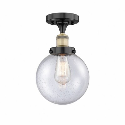 Beacon - 1 Light Semi-Flush Mount In Industrial Style-8.25 Inches Tall and 6.5 Inches Wide