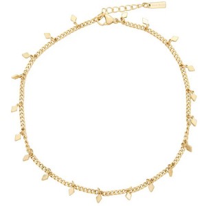 Pompeii3 Sabrina Anklet 4mm Curb Chain 10" Lobster Clasp 18k Plated Yellow gold - 1 of 4