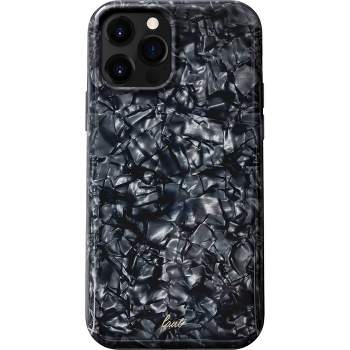 LAUT Apple iPhone 12/12 Pro Case - Black Pearl, 3D Iridescent Material, 13ft Impact Protection
