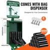 VEVOR Dog Waste Station with Hand Wash Bottle, 11.5 Gallons Pet Waste Bin with 50 Can Liners, Bag Dispenser & 600 Waste Bags, Green - 4 of 4