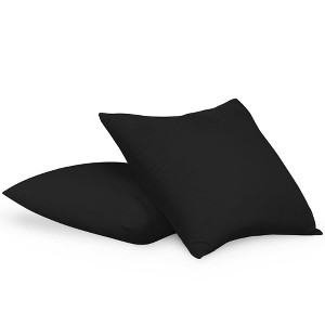 Utopia Bedding 18"x18" 2pk Throw Pillows Insert Black - 1 of 4