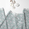 Bacati - Floral Aqua Muslin 100 percent Cotton Universal Baby US Standard Crib or Toddler Bed Fitted Sheet - 2 of 4