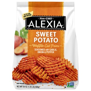 Alexia Frozen  Waffle Cut Sweet Potato Seasoned Fries - 20oz - 1 of 4