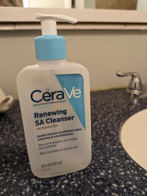 Cerave Sa Face Wash Salicylic Acid Cleanser With Hyaluronic Acid And ...