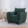 Aukfa Accent Chairs, Oversized Armchair with Side Pockets, Mid Century Modern Reading Chair, Ergonomic Comfy Sofa Chair for Office, Apartment - 4 of 4