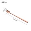 Unique Bargains Square Head Stainless Steel Long Handle Coffee Spoon 4 Pcs - 2 of 4