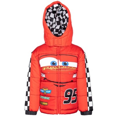 Disney Pixar Cars Lightning Mcqueen Winter Coat Puffer Jacket Little Kid :  Target