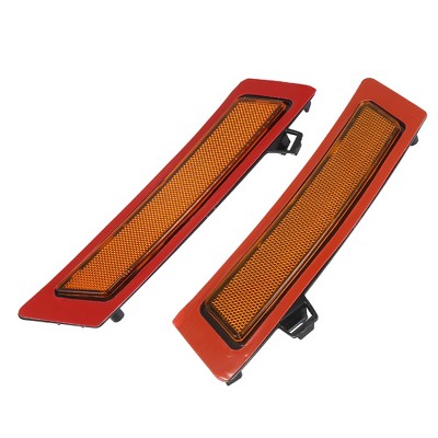 Unique Bargains 63147274433 Vehicle Bumper Reflector for BMW XDrive35d XDrive35i Red,Black,Yellow 2pcs