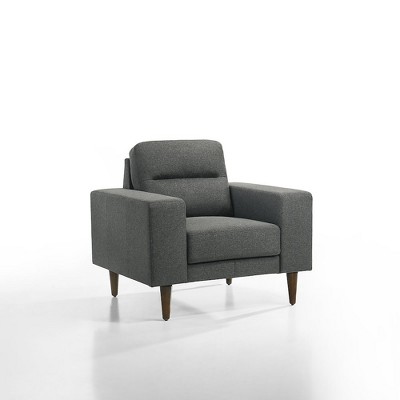 New Classic Furniture,Vale Polyester Fabric Upholstered Arm Chair in Gray