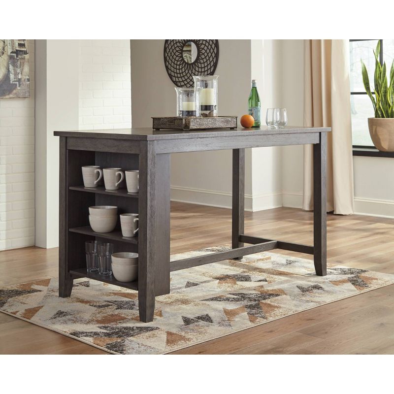 Caitbrook Rectangular Dining Room Counter Table Dark Gray - Signature Design by Ashley, 3 of 4