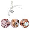 Unique Bargains Bow Heart Handbag Charm Silver Tone 1 Pc - 4 of 4