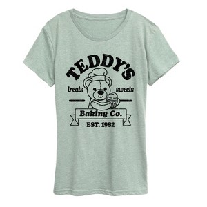 Women's - Instant Message - Teddys Baking Co Short Sleeve Graphic T-Shirt - 1 of 4