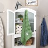 Dii Hunter Green Stripe Embroidered Paw Pet Towel - 3 of 4