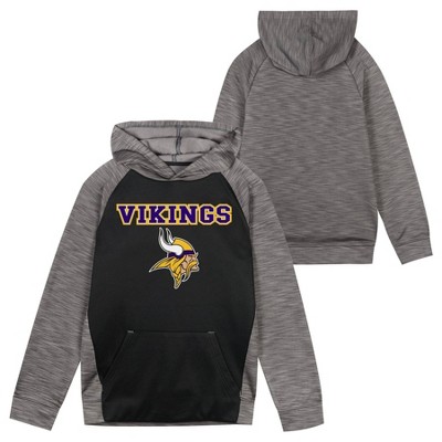 Nfl Minnesota Vikings Men's Gray Full Back Run Long Sleeve Lightweight  Hooded Sweatshirt : Target