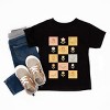 The Juniper Shop Checkered Floral Chart Toddler Short Sleeve Tee - 4T - Black - 3 of 4
