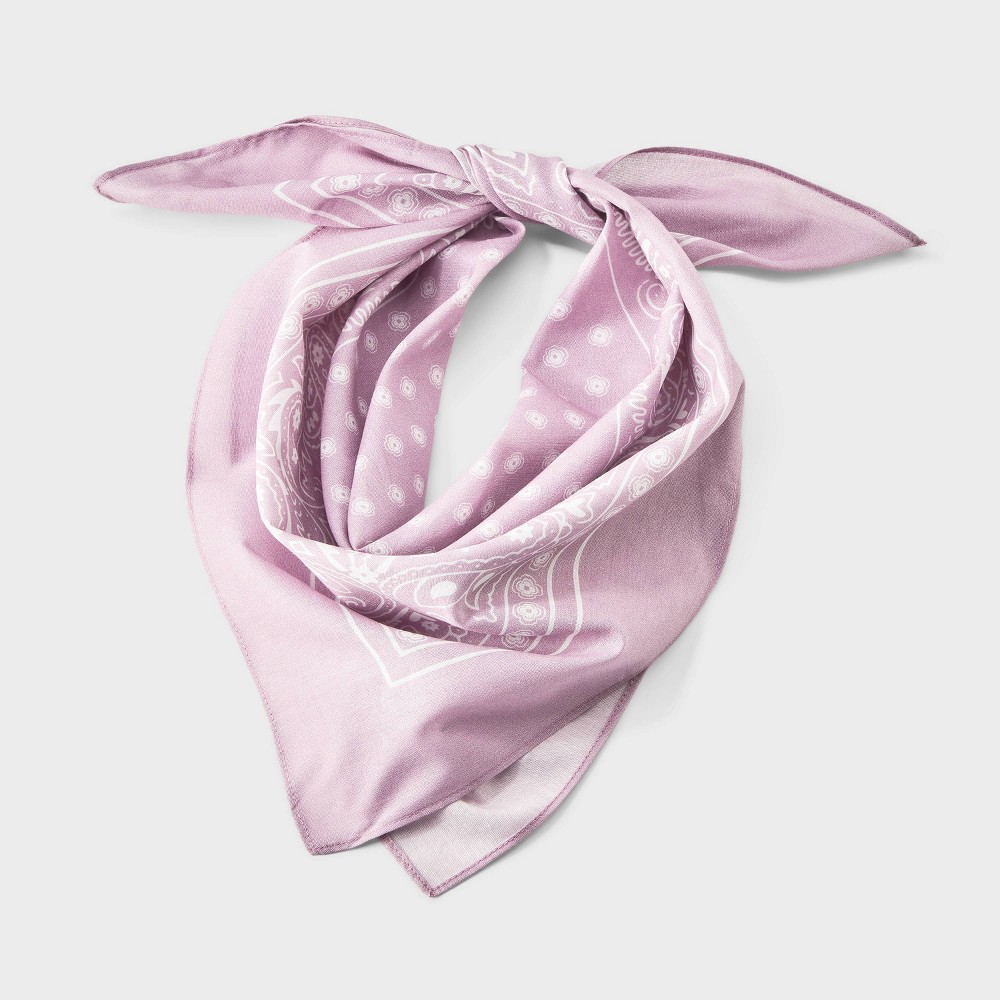 Cotton Classic Paisley Square Bandana Scarf - Universal Thread™ Clay Pink