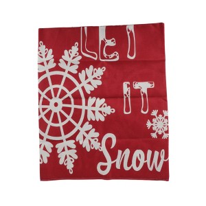 Unique Bargains Dining Chair Slipcovers Linen Red 22.83" x 19.29" 1Pcs - 1 of 4