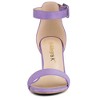 Allegra K Women's Back to College Open Toe Ankle Strap Chunky Heel Sandals - 3 of 4