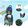 Infurnic Luggage 2-in-1 Kids Luggage Set, 16-Inch Suitcase and 12-Inch Backpack, Durable ABS and PC,Large Storage, Blue, 12.44"*8.94"*18.7" - 3 of 4