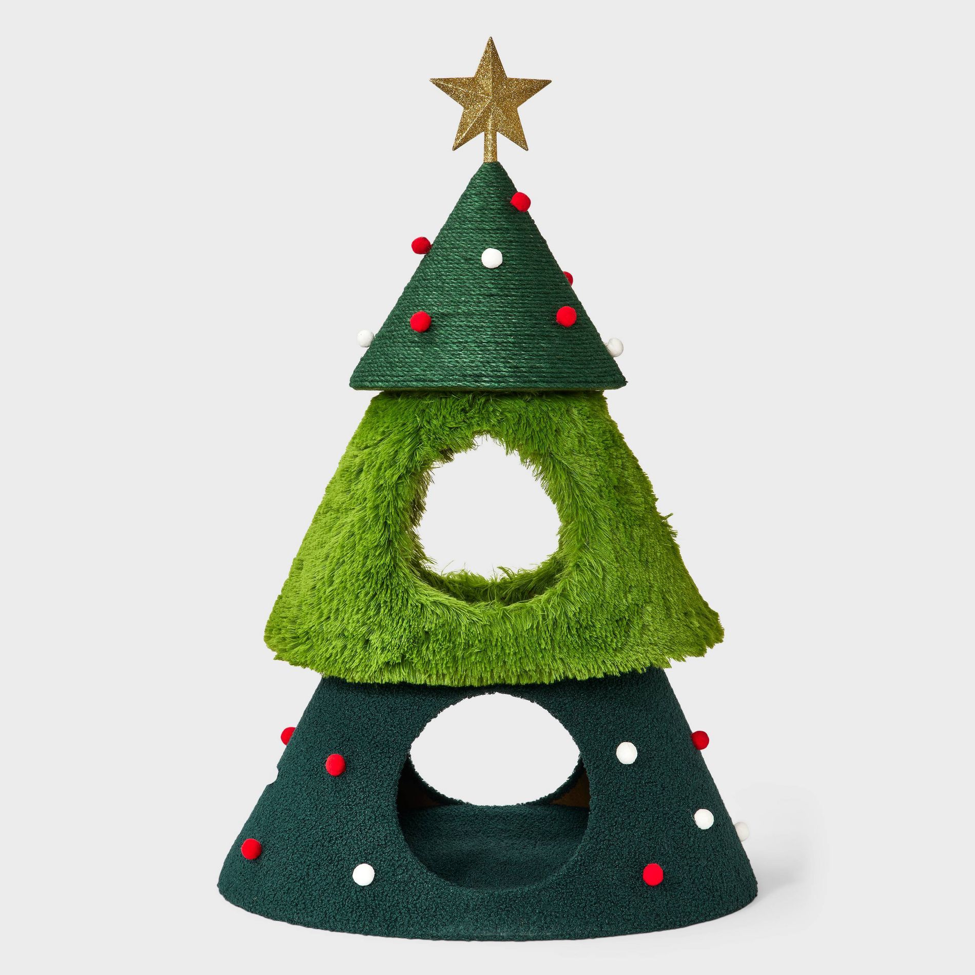 Holiday Cat Tree Tower - 35.82" - Boots & Barkley™