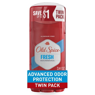 Old Spice High Endurance Aluminum Free Deodorant for Men - 3.4oz/2pk