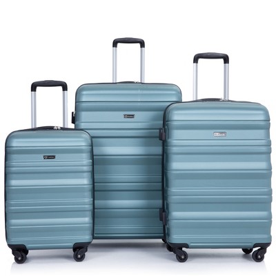 Whisen 3-Piece Set(21/25/29 in.) Hardshell Lightweight Suitcase Luggage Sets with TSA Lock and Two Hooks