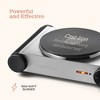 Peach Street Electric Stovetop Hot Plate Burner 1800W Glass Cast Iron Portable Stove Burners Cool Touch Handle Cooktop Temperature Controls Electric - 3 of 4