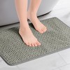 Unique Bargains Soft and Absorbent Non-Slip Chenille Bath Mat for Bathroom Floor - 2 of 4