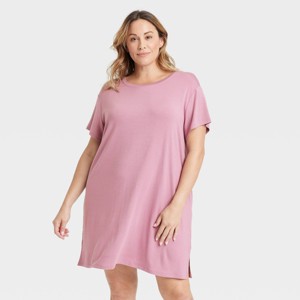 Women's Cloud Knit Pajama T-Shirt Dress - Auden™ - 1 of 3