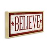 Stupell Industries Believe Red Christmas Phrase, 25" x 11" - 3 of 4