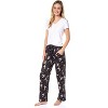 Disney Womens' Tinker Bell Sleep Never Land Map Symbols Pajama Pants Black - 2 of 4