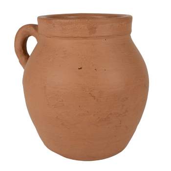 Jug Handle Terracotta Bud Vase - Foreside Home & Garden