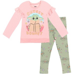 Star Wars The Child Girls T-Shirt and Leggings Outfit Set Little Kid to Big Kid - 1 of 4