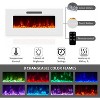 AMERLIFE 68" High Gloss Fireplace TV Stand with 40" Fireplace with LED Lights for TVs up to 78" - 4 of 4