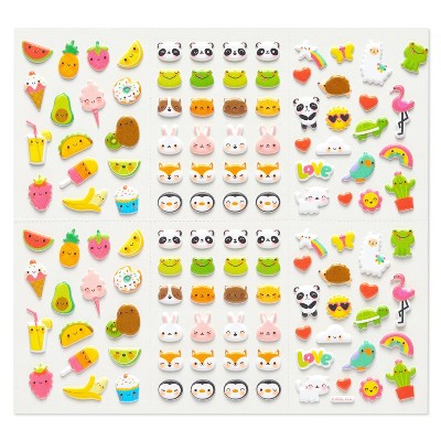 240ct Food, Animals, and Icons Stickers