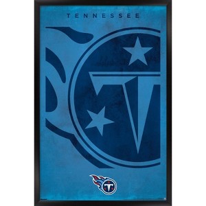 Trends International NFL Tennessee Titans - Logo 25 Framed Wall Poster Prints - 1 of 4