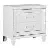 NicBex 2 Drawer Nightstand,Wood Bedside Table with Acrylic Bar Pulls for Bedroom,Living Room,Bedside - 2 of 4