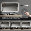 LED Bathroom Mirror,Makeup Mirror With Lights,Wall Mounted Anti-Fog Frameless Cosmetic Mirror With Light,Rounded Square Mirror -The Pop Home - 2 of 4