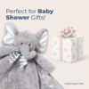 Bearington Baby Lil' Spout Cuddle Me Sleeper, Gray Elephant Large Size Security Blanket, 28.5" x 28.5" - 4 of 4