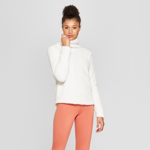 Sherpa cowl neck pullover hot sale