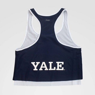 NCAA Yale Bulldogs Double Mesh Layer Tank Top - Blue L